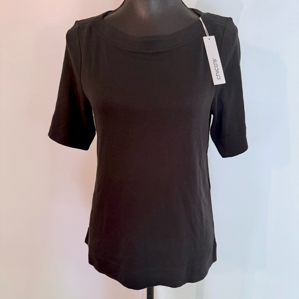 Chico’s The Ultimate Black Tee - Picture 2 of 4